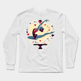 Gymnastics Valentine's day Long Sleeve T-Shirt